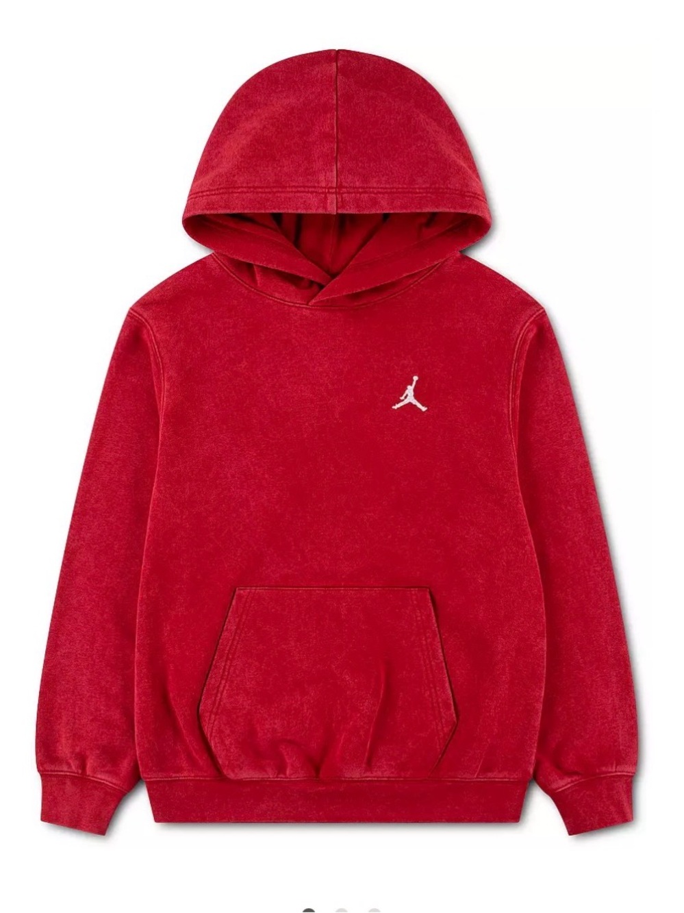 Jordan Red Velour Kids' Pullover Hoodie